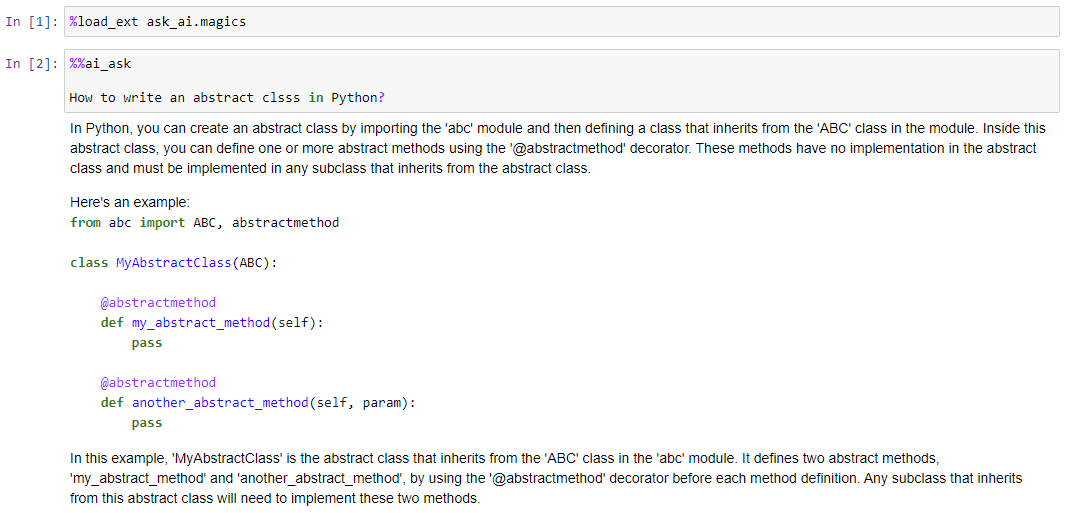 Use ChatGPT inside Jupyter Notebook